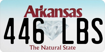 AR license plate 446LBS