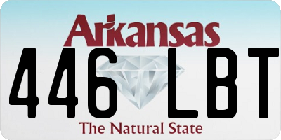 AR license plate 446LBT