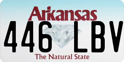 AR license plate 446LBV