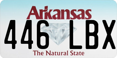 AR license plate 446LBX
