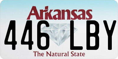 AR license plate 446LBY