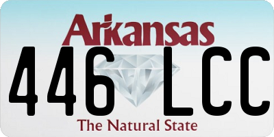 AR license plate 446LCC