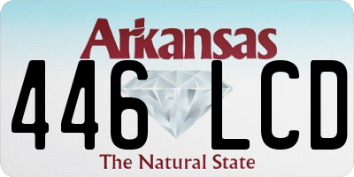 AR license plate 446LCD