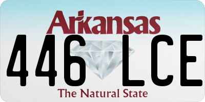 AR license plate 446LCE