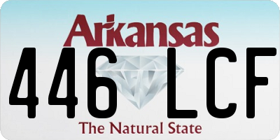 AR license plate 446LCF