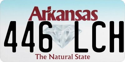 AR license plate 446LCH