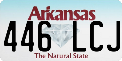 AR license plate 446LCJ