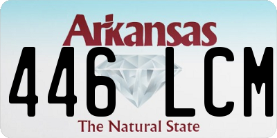 AR license plate 446LCM