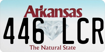 AR license plate 446LCR