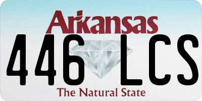 AR license plate 446LCS