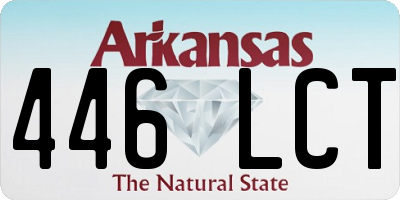 AR license plate 446LCT