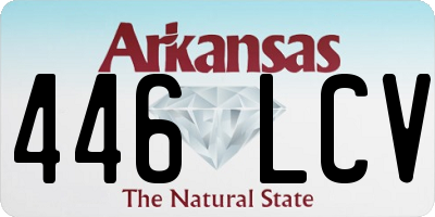 AR license plate 446LCV