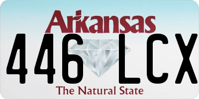 AR license plate 446LCX