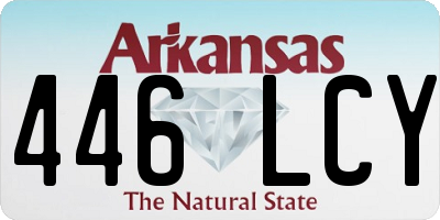 AR license plate 446LCY