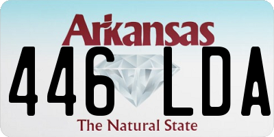 AR license plate 446LDA