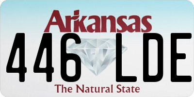 AR license plate 446LDE
