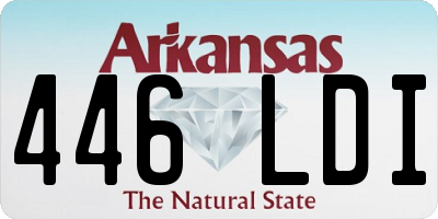 AR license plate 446LDI