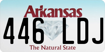 AR license plate 446LDJ