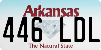 AR license plate 446LDL