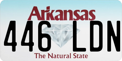 AR license plate 446LDN
