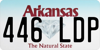 AR license plate 446LDP