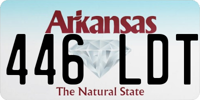 AR license plate 446LDT