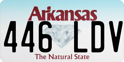 AR license plate 446LDV