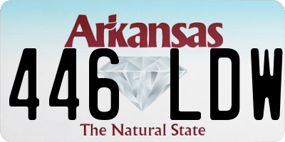 AR license plate 446LDW