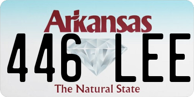 AR license plate 446LEE
