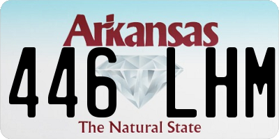 AR license plate 446LHM