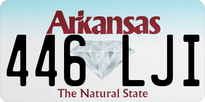 AR license plate 446LJI