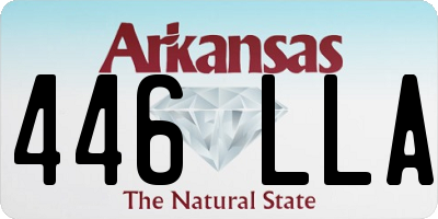 AR license plate 446LLA