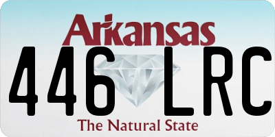 AR license plate 446LRC