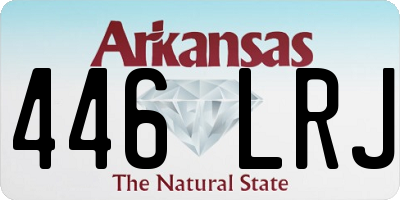 AR license plate 446LRJ