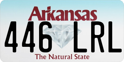 AR license plate 446LRL