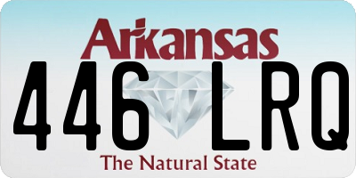 AR license plate 446LRQ