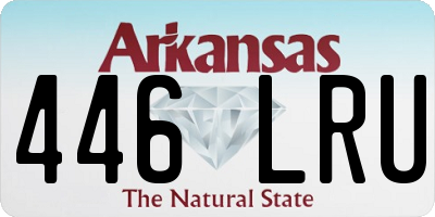 AR license plate 446LRU