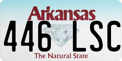 AR license plate 446LSC