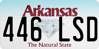 AR license plate 446LSD