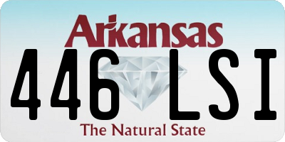 AR license plate 446LSI