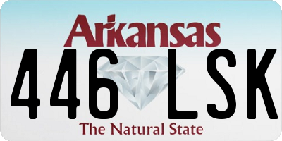 AR license plate 446LSK