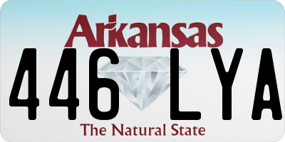 AR license plate 446LYA