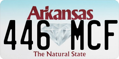 AR license plate 446MCF