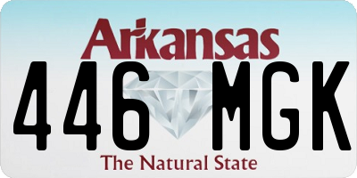 AR license plate 446MGK