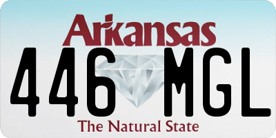 AR license plate 446MGL
