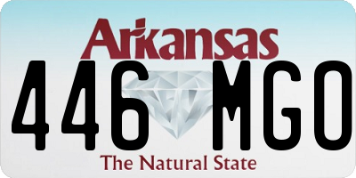 AR license plate 446MGO