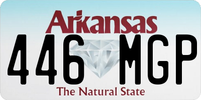 AR license plate 446MGP