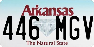AR license plate 446MGV