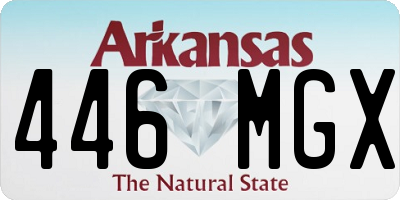 AR license plate 446MGX