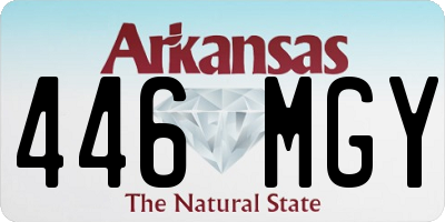 AR license plate 446MGY